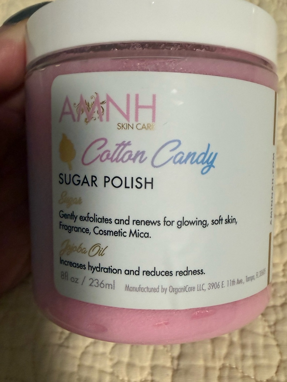 AMNH Cotton Candy Sugar Polish - Pink Exfoliant